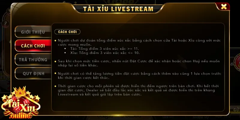 Quy trình diễn ra một phiên chơi