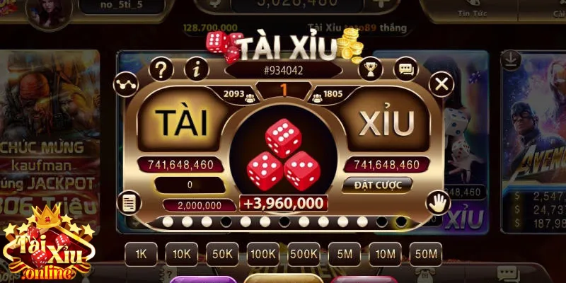 Game tài xỉu Sunwin được tích hợp sẵn nút thao tác