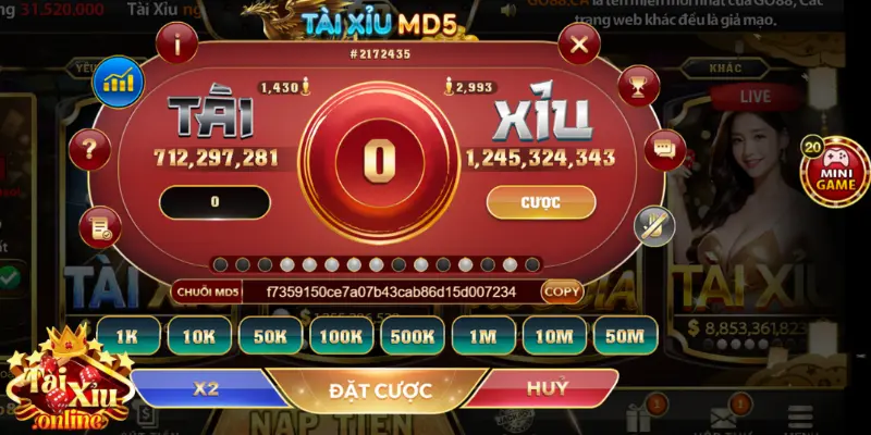 Giao diện không có điểm nào chê của tựa game tài xỉu 